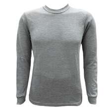 Men's Thermal Long Sleeve Round Neck T-Shirt Ideal For The Casual And Comfortable Season - 灰色 - 查看 1