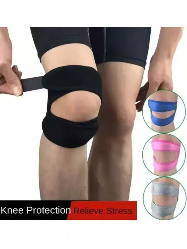 1 pièce Genouillère pressurisée Enveloppe de soutien de genou Bandage Coussin élastique Protège-genoux Sécurité Basketball Tennis Cyclisme Genouillère de soutien Course à pied Jambe Protection Sport Fitness Course Randonnée Vélo Basket-ball Football Escalade Genouillères Sport Accessoires de gym Soutien du genou