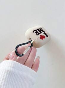 我爱我自己图案哑光米色保护壳带挂钩适用于 Apple 蓝牙耳机充电盒，适合 1/2、Pro、Pods 3、Pro（第二代）、4 和 Pods Pro 3，时尚且具有保护作用（不含耳机） - 彩色 - 查看 7