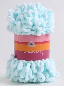 圆形羊毛纱，DIY 甜甜圈耳朵纱，手工编织粗羊毛纱，家居枕头毯围巾纱 - A - 查看 25