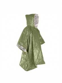 1/3pcs Portable Waterproof Survival Raincoat With Reflective Blanke, Emergency Raincoat With Hood - Thick Reflective, Reusable Thermal Blanket For Camping, Hiking, And Outdoor Survival - Multicolor - View 13