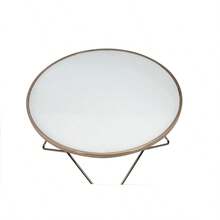 Valora Frosted Glass Top & Champagne Finish Coffee Table - Nhiều màu - Xem 7