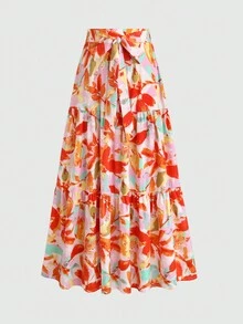 女士休闲百搭宽松时尚裙子，修身优雅 - 彩色 - 查看 1