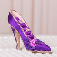 Jewelry Display Stand High Heeled Shoes Shaped Multi-Level Jewelry Holder Display For Earring, Bracelet, Ring - 紫色 - 查看 2