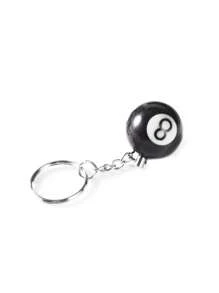 1 pièce/1 set, Pendentif de sac thème boule 8 noire, pendentif d'ornement de sac garçon/fille, ensemble de porte-clés mousqueton en alliage de zinc avec charms à la mode - clip ovale - pendentif passoire, décapsuleur pendant, pack d'accessoires combo de style de rue personnalisable, décoration de sac individualisée pour femmes, cadeau de rentrée scolaire, cadeau d'anniversaire, usage quotidien, cadeau de fête pour les amis