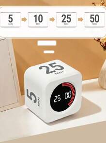 Temporizador en forma de cubo con sensor de movimiento y gravedad, reloj de aprendizaje visual para estudiar, hacer ejercicio, gestionar el tiempo, temporizador mini - Multicolor - Ver 5