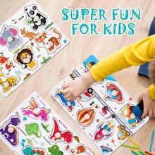 8PCS Jigsaw Puzzles, 8-Piece Wooden Jigsaw Puzzle Castle Puzzle, Fruit Puzzle, Animal Puzzle, Dinosaur Puzzle, Preschool Educational Learning Toy Set