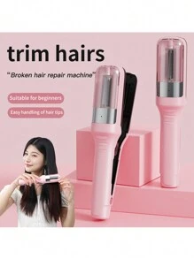 Rechargeable Hair Clipper, Automatic Trimming Frizzy Hair Split Ends Trimmer, Portable Electric Automatic Hair Clipper, Home Gift