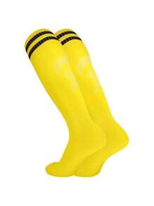 1 Pair Kids Striped Over-The-Knee Sports Socks, Moisture-Wicking Breathable Football Socks, Suitable For Children Basketball Football Training, Running Outdoor Activities - Multicolor - View 19