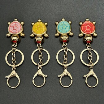 1 件可爱锌合金海龟钥匙扣，时尚海龟包包吊坠，个性派对小礼物