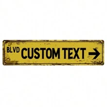 Personalized Street Signs,Street Signs Customized Custom Street Signs Metal Custom Street Sign Custom Road Sign Room Decor Men Cave Sign With Arrow Customize Your Own Aluminum Street Sign Gifts Birthday Graduation - Blue - View 7