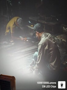 1 Peça Luz Solar Recarregável Super Brilhante para Camping, Lanterna Magnética Portátil, Luz de Trabalho de Manutenção, Iluminação Externa Super Brilhante, Lampião de Barraca de Camping a LED