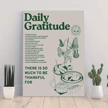 1PC Framed Inspirational Canvas Art, Minimalist Wall Decor, Modern Positive Energy Artwork For Office, Study, Or Bedroom, Great Gift For Wellness Enthusiasts