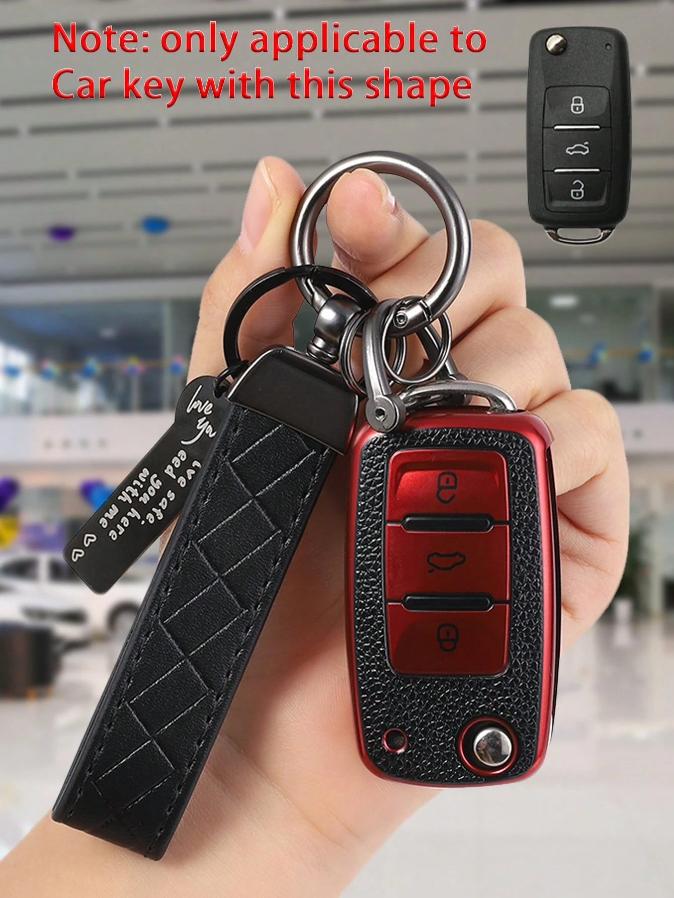 مجموعة مفتاح السيارة 3PCS: 1PC TPU Soft Car Key Shell Protector ، سلسلة مفاتيح السيارة 1PC ، 1PC زخرفة معلقة من الفولاذ المقاوم للصدأ مع مفك البراغي ، مناسبة لـ VW Bora ، Passat ، Santana ، Tiguan ، Lavida ، Sagitar | مقاس: حجم واحد