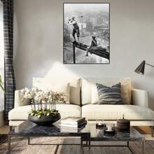 New York City Fotoset - Vintage NYC Skyline Muurkunst Decor Foto's - Poster Fotoafdrukken - Cadeau voor New Yorker, NY, Big Apple, Manhattan, Chrysler Building, Golf, Bouw Fans Ongeraamde Stijl