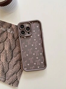 1 carcasă de telefon cu design în formă de inimă, rezistentă la șocuri, culoare maro cafea, pentru cameră, compatibilă cu 11 Pro Max/12 Pro Max/13 Pro Max/14 Pro Max/15 Pro Max/16 Plus/16 Pro Max, Galaxy A55/A15/S24 Ultra, Redmi, OPPO/Realme, VIVO, Infinix, Honor, OnePlus, impermeabilă, anti-cădere, rezistentă la zgârieturi