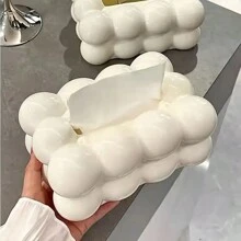 1 pieza Dispensador de papel higiénico con diseño creativo de dispensador de crema, caja decorativa de lujo para servilletas de papel, adecuada para sala de estar, mesa de comedor, mesa de café, decoración del hogar y del hotel, decoración del baño, organizador del baño, decoración de otoño, de vuelta a la escuela