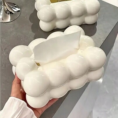 1 Stück kreative Sahne-Spender-Design Papierhandtuchhalter, luxuriöse dekorative Papierservietten-Box, geeignet für Wohnzimmer, Esstisch, Kaffeetisch, Heim- und Hoteldekoration, Badezimmerdekoration, Badezimmerorganizer, Herbstdekoration, Schulanfang