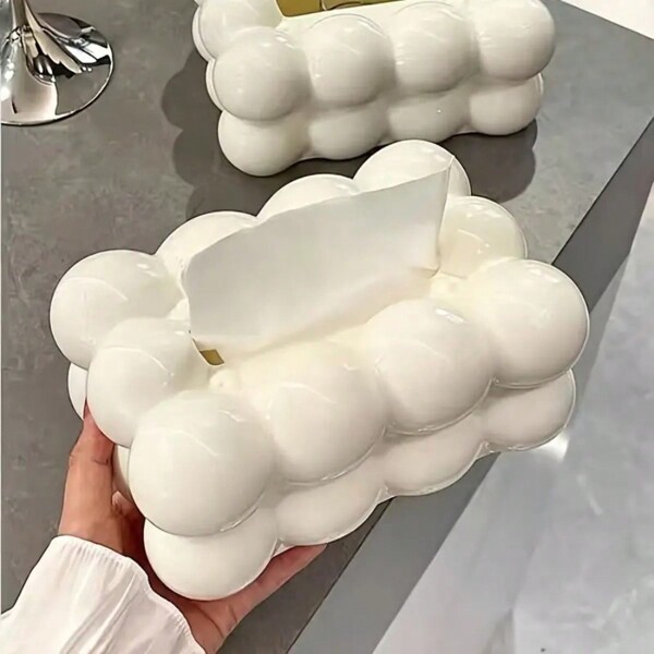 1 pieza Dispensador de papel higiénico con diseño creativo de dispensador de crema, caja decorativa de lujo para servilletas de papel, adecuada para sala de estar, mesa de comedor, mesa de café, decoración del hogar y del hotel, decoración del baño, organizador del baño, decoración de otoño, de vuelta a la escuela