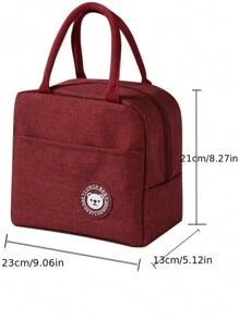 1pc Portable Lightweight Tote Insulated Bag Lunch Bag Outdoor Picnic Bag, Bento Bags For Students, Beach Carrying, Keeping Food Fresh, Multi-Kinetic Work And Outdoor Camping Bento Bags, Leisure Style