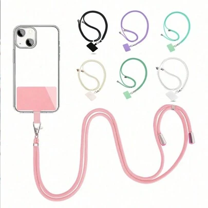 1 pieza Cordón ajustable y universal para teléfono, correa de cuello desmontable y colorida, regalo de cadena/cordón anti-pérdida para teléfono/llaves para madre, familia, amigos, cumpleaños, festividades