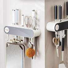 Multifunctional Kitchen Knife Rack - With Sharpener Stone - Easy To Install And Use - Space-Saving And Stylish Kitchen Storage Rack