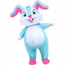Inflatable Easter Bunny Costume, Inflatable Rabbit Costume, Rabbit Mascot Costume, Unisex Full Body Rabbit Costume