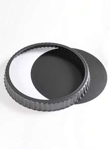 4/5/7/8/9/10/11-Inch Non-Stick Apple Pie Baking Mold, Household Pie Dish With Removable Bottom And Chrysanthemum Pattern, Suitable For Pizza And Cake Baking - Pie Plate Black - View 7