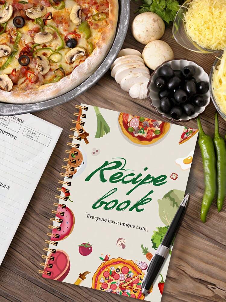 The Perfect Blank Recipe Book To Record Your Own Recipes, Organize