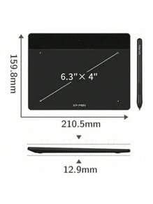 XP-Pen Deco Fun S Compact Digital Tablet Pen 8192 Levels High Precision - 黑色 - 查看 4