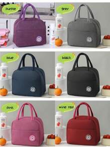 1pc Portable Lunch Bag Waterproof Thermal Insulated Lunch Box Bento Pouch Dinner Insulation Bag Student Thickened Cute Lunch Fruit Bag ; School Stuff Bag For School Work Lunch Bag For Women Cooler Bag