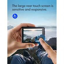 4K 24MP WiFi Action Camera GA200 40M Waterproof Underwater Snorkeling Camera With EIS 170° Wide Angle Dual Screen Vlogging External Microphone Charger Remote Control - GA2001 - View 7