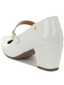 Macerata Women's Doll Shoe With Low Heel And Buckle Elegant Pump With Style And Comfort - trắng - Xem 6