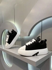 Zapatos casuales cómodos y antideslizantes de unicolor para hombres, con suela suave adecuados para caminar al aire libre, trotar, viajar, zapatillas deportivas versátiles