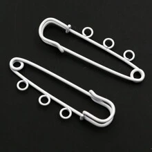 5 件 50x16 毫米别针胸针金属缝纫针衣夹带 3/5 环用于标签 DIY 工艺品珠宝制作配件