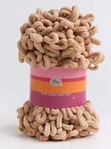 圆形羊毛纱，DIY 甜甜圈耳朵纱，手工编织粗羊毛纱，家居枕头毯围巾纱 - A - 查看 27