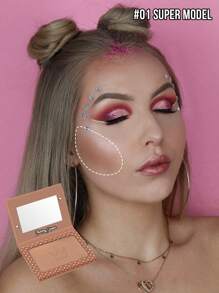 Misslyn Shaping Queen Bronzing Powder,Make Up Bronzer Powder Including Mirror, Contour & Bronzer, With Soft, Pigmented, Powdery, Y2K Makeup Party Beach Travel Holiday Camping Outdoors Present Rose Fashion Girl New Year Cosmetic Cosplay Best Trip Festivals Color Fancy Campus School Charm Vibe Cny Chinese New Year, Valentine's Day Gifts,Vegan,Cruelty Free