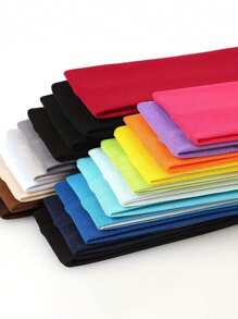 18pcs Elegant Bohemian Style Headbands, (No Duplicate Colors) Women's Colorful Elastic Sports Sweatbands, Yoga Running Hair Accessories, Knitted Headbands For Washing Face And Makeup