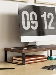 miwoo 1pc Desktop Computer Monitor Stand Riser Shelf Back To School