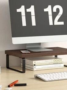 miwoo 1pc Desktop Computer Monitor Stand Riser Shelf Back To School