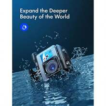4K 24MP WiFi Action Camera GA200 40M Waterproof Underwater Snorkeling Camera With EIS 170° Wide Angle Dual Screen Vlogging External Microphone Charger Remote Control - GA2001 - View 3