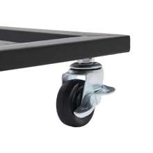 kangten 16" X 16" Rolling Plant Stand  Max 150 Lbs, Movable Plant Tray, Lockable Flowerpot Tray Rack W/ 4* Universal Wheels - 40*40*8cm/16*16*3.15inch - View 5