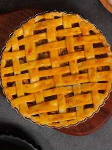 4/5/7/8/9/10/11-Inch Non-Stick Apple Pie Baking Mold, Household Pie Dish With Removable Bottom And Chrysanthemum Pattern, Suitable For Pizza And Cake Baking - Pie Plate Black - View 5