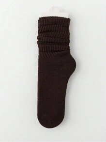 5 Pairs Of Autumn And Winter Women's Thick Warm Calf Socks, Suitable For All Seasons, Long Tube Pile Socks, Y2k