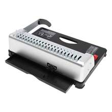 Comb Binding Machine 21 Holes 450 Sheet A4/A5 Coil Manual Paper Punch Binder, A4 Binding Machine With 100* Comb Rings - Silver+Black - View 8