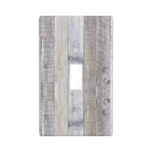 1pc White Gray Wood Wooden Grain Light Switch Plate Wall Plate Cover Decorative Light Switch Cover Wall Plate Cover Switch Cover Wall Plate
