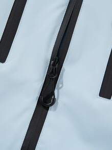 Men's Windproof And Waterproof Jacket, Casual And Breathable, With A Hood, Zipper, Long Sleeves And Pockets, Suitable For Hiking, Jogging, Cycling, Outdoor Fitness And Sports.