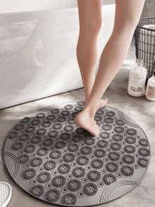 带吸盘的圆形浴室防滑垫，淋浴按摩地垫，防水浴室垫