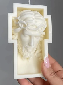 Molde de silicone para vela grande em forma de cruz de 1 peça - Crie decorações de Natal DIY deslumbrantes com esta ferramenta versátil de fundição de resina, concreto e gesso - Perfeita para decoração de casa, projetos de arte e fabricação de presentes - Adequada para decoração de casa, lareira, sala de estar, decoração central, escritório, presentes de dia dos namorados, conjuntos de velas, velas de aromaterapia, presentes para amigos, presentes femininos