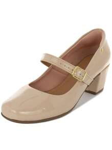 Macerata Women's Doll Shoe With Low Heel And Buckle Elegant Pump With Style And Comfort - 杏色 - 查看 5